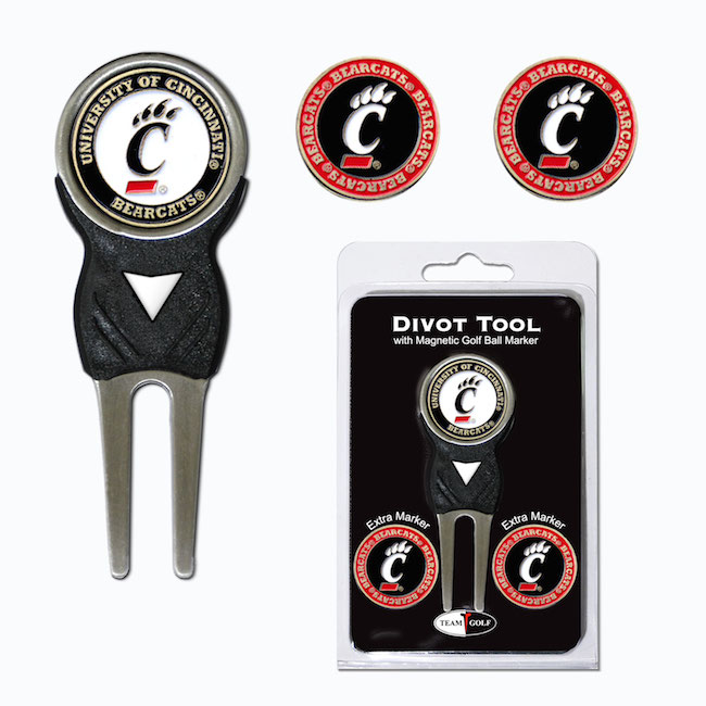 Cincinnati Bearcats 3 Marker Signature Divot Tool Pack