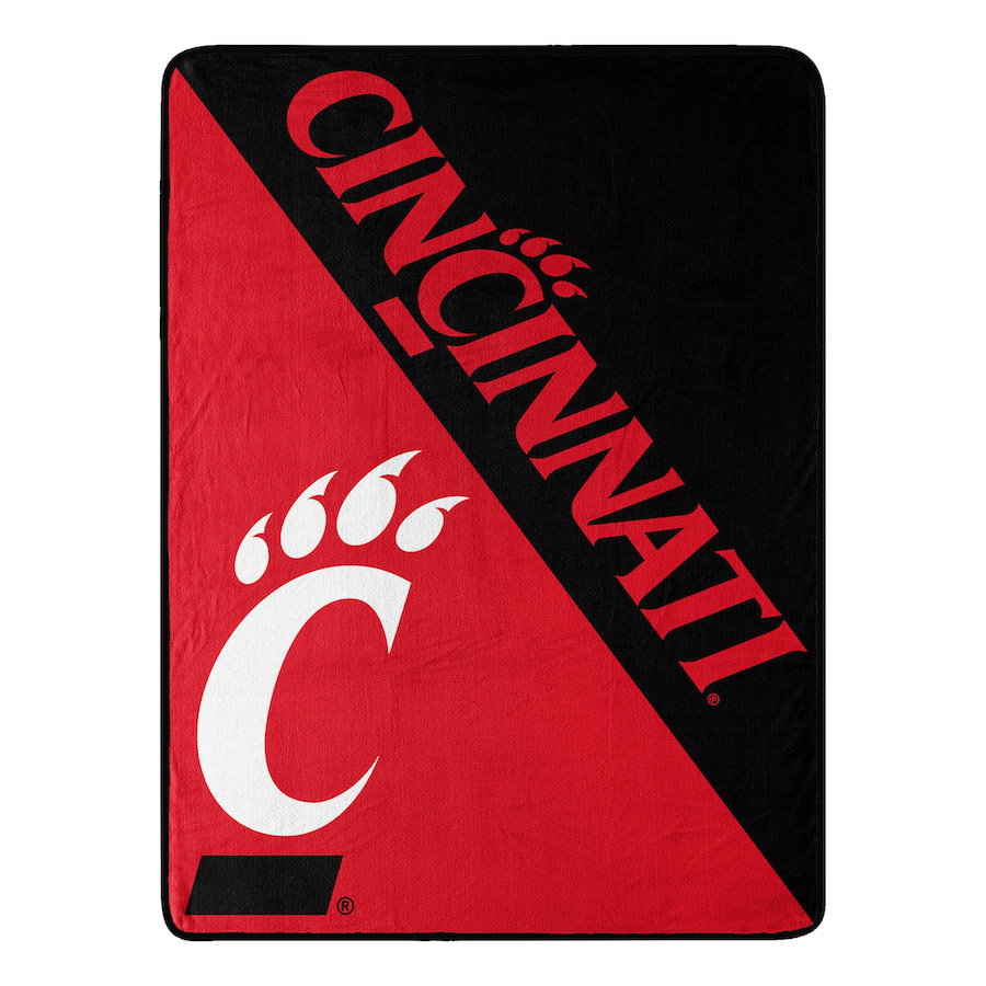 Cincinnati Bearcats GRUNGE Micro Raschel 50 x 60 Team Blanket