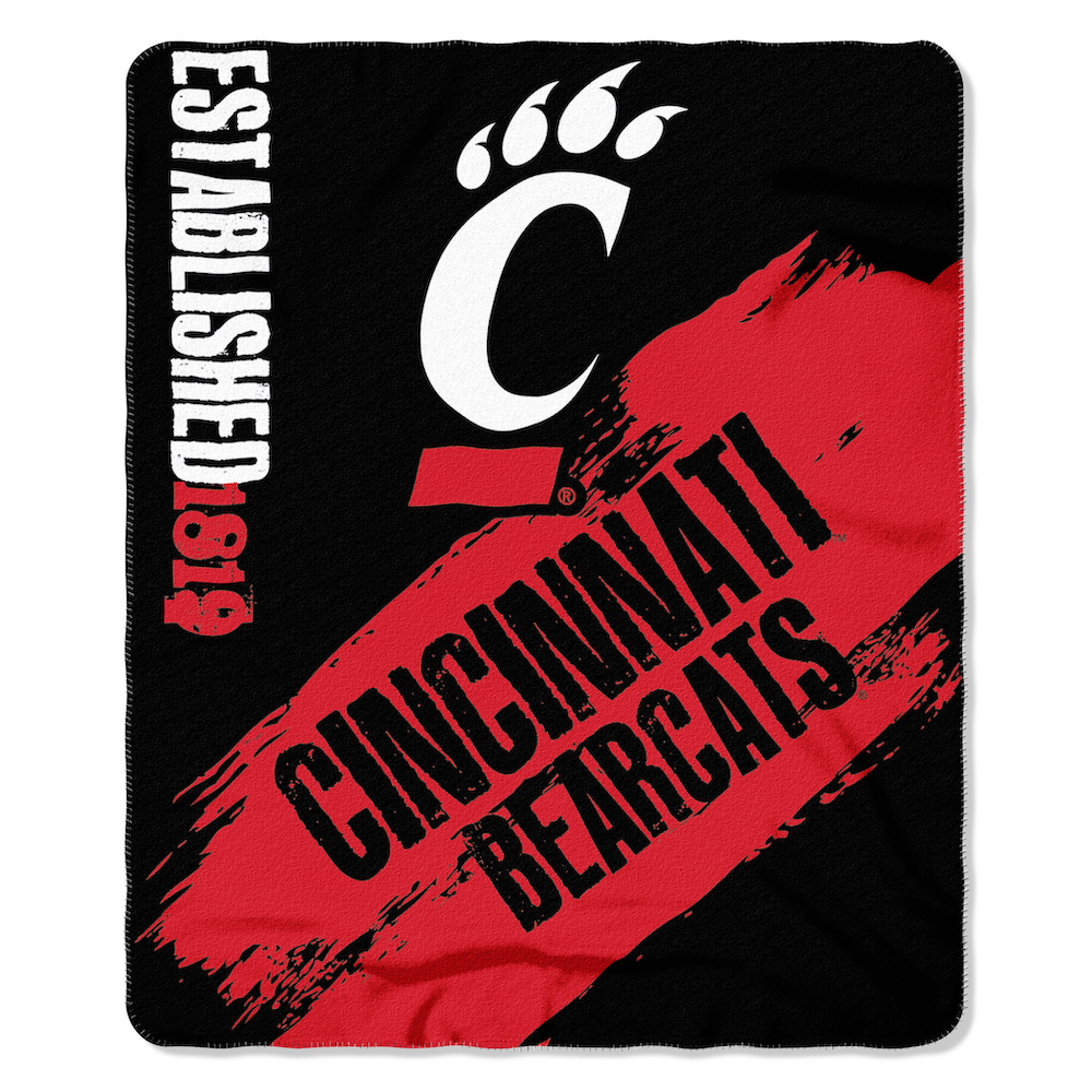 Cincinnati Bearcats Fleece Throw Blanket 50 x 60