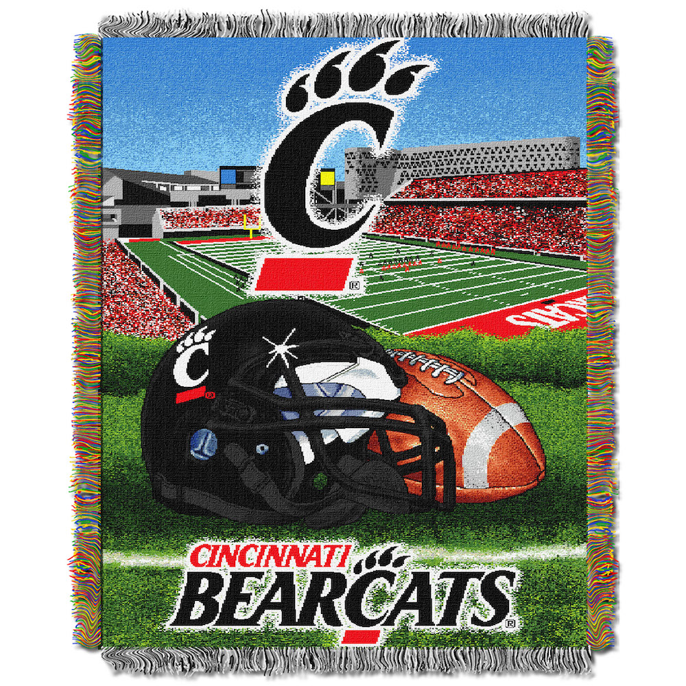 Cincinnati Bearcats Home Field Advantage Series Tapestry Blanket 48 x 60