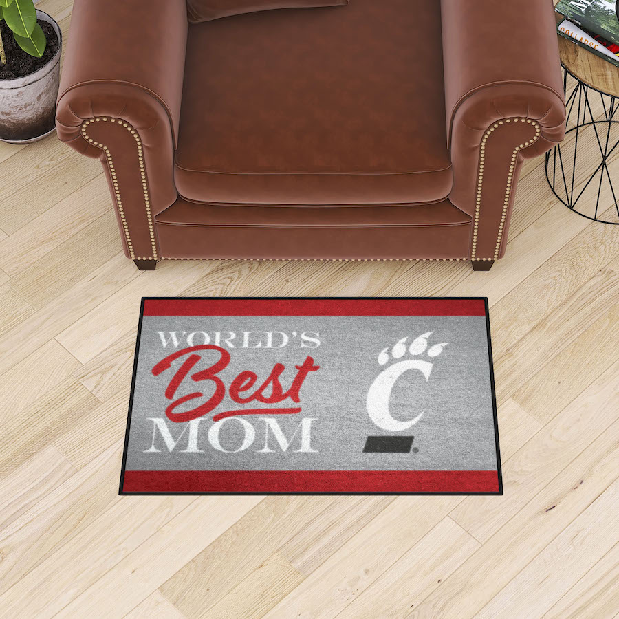 Cincinnati Bearcats 20 x 30 WORLDS BEST MOM Floor Mat