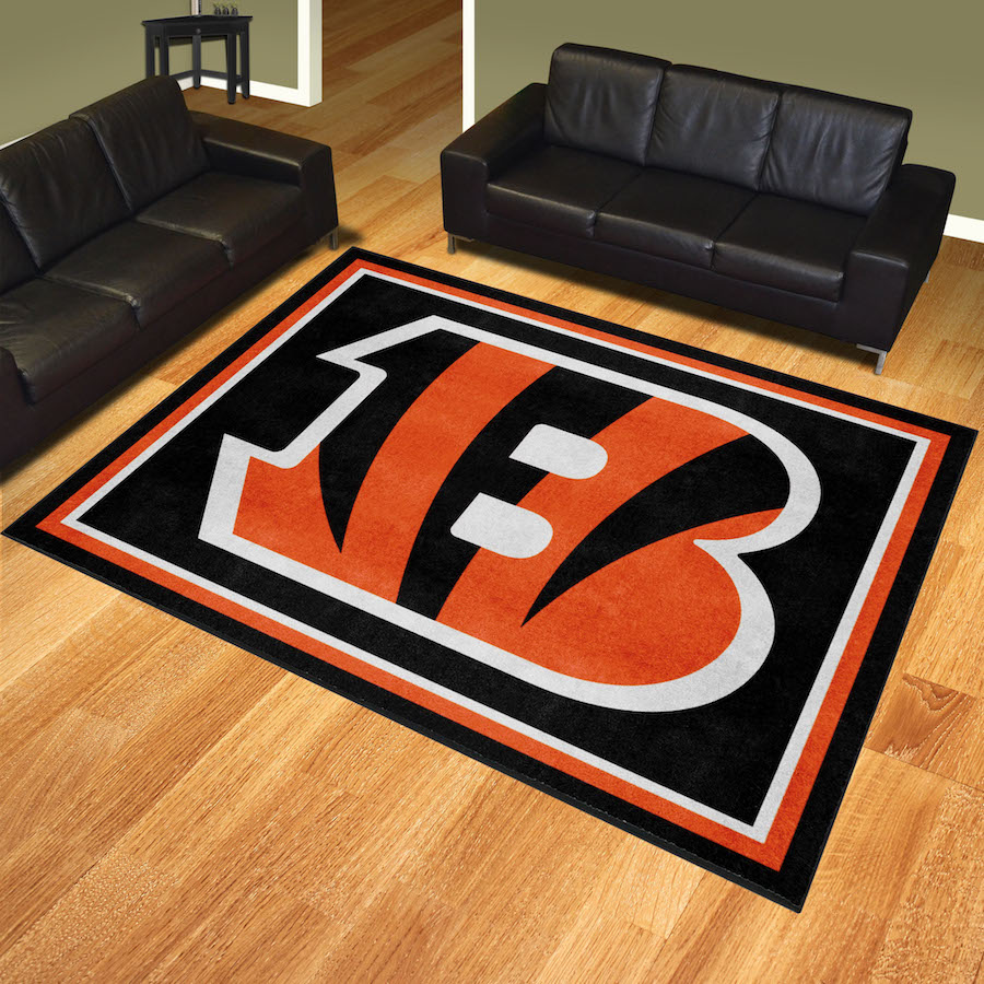 Cincinnati Bengals Ultra Plush 8x10 Area Rug