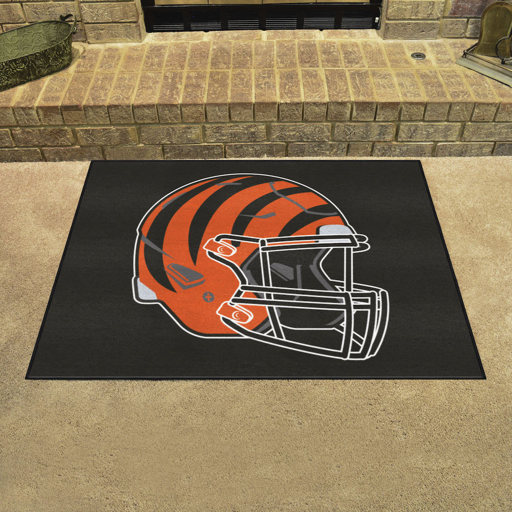 Cincinnati Bengals 34 x 45 ALL STAR Floor Mat - Helmet Logo