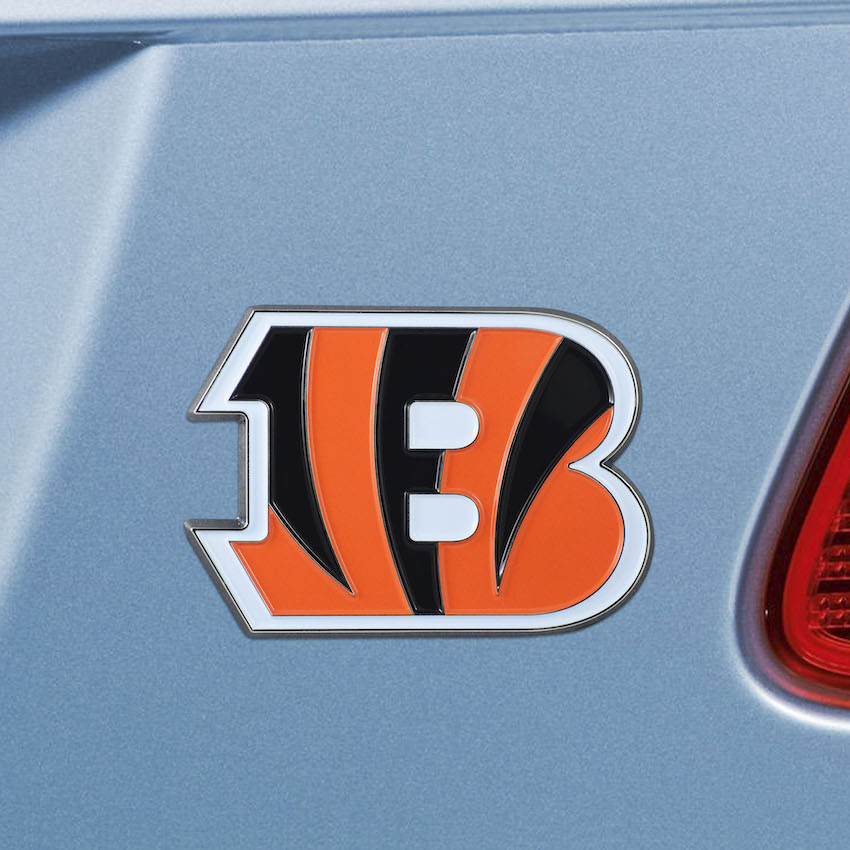 Cincinnati Bengals Color Metal Auto Emblem