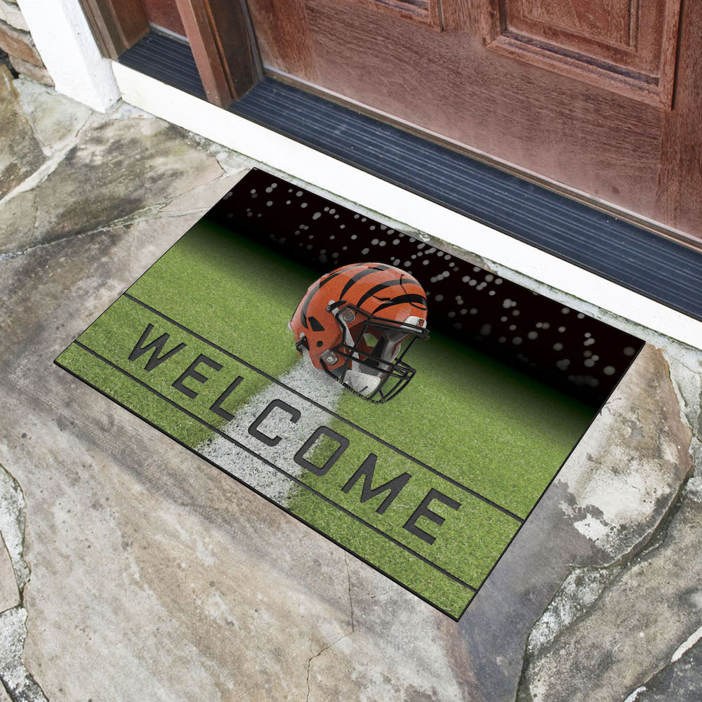 Cincinnati Bengals Recycled Crumb Rubber Door Mat