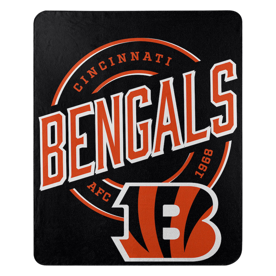 Cincinnati Bengals Fleece Throw Blanket 50 x 60