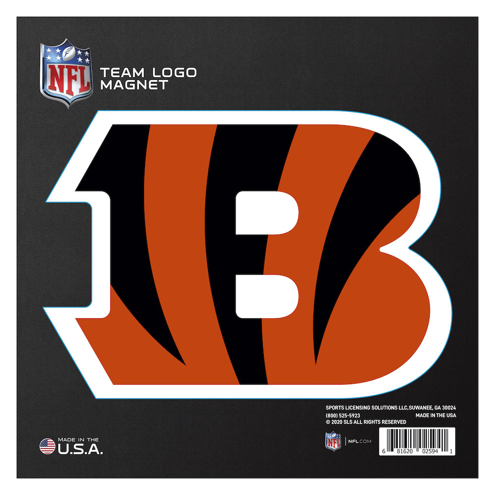 Cincinnati Bengals Large Team Logo Magnet - Indoor Outdoor