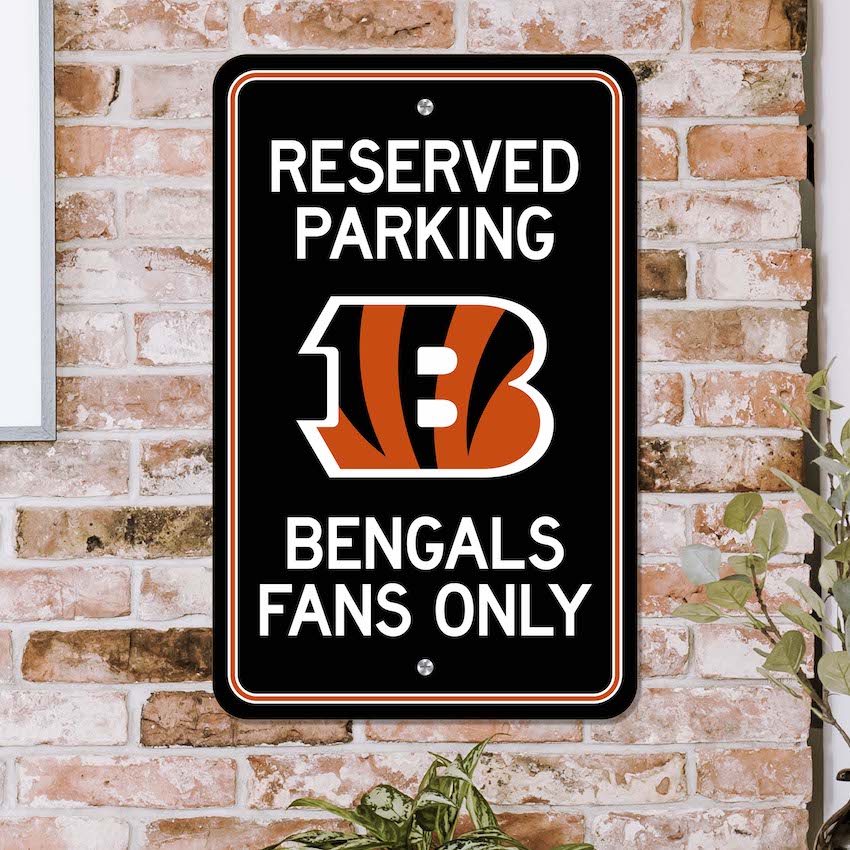 Cincinnati Bengals RESERVED Parking Sign