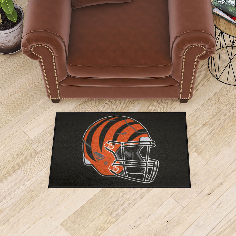 Cincinnati Bengals 20 x 30 STARTER Floor Mat - Helmet Logo