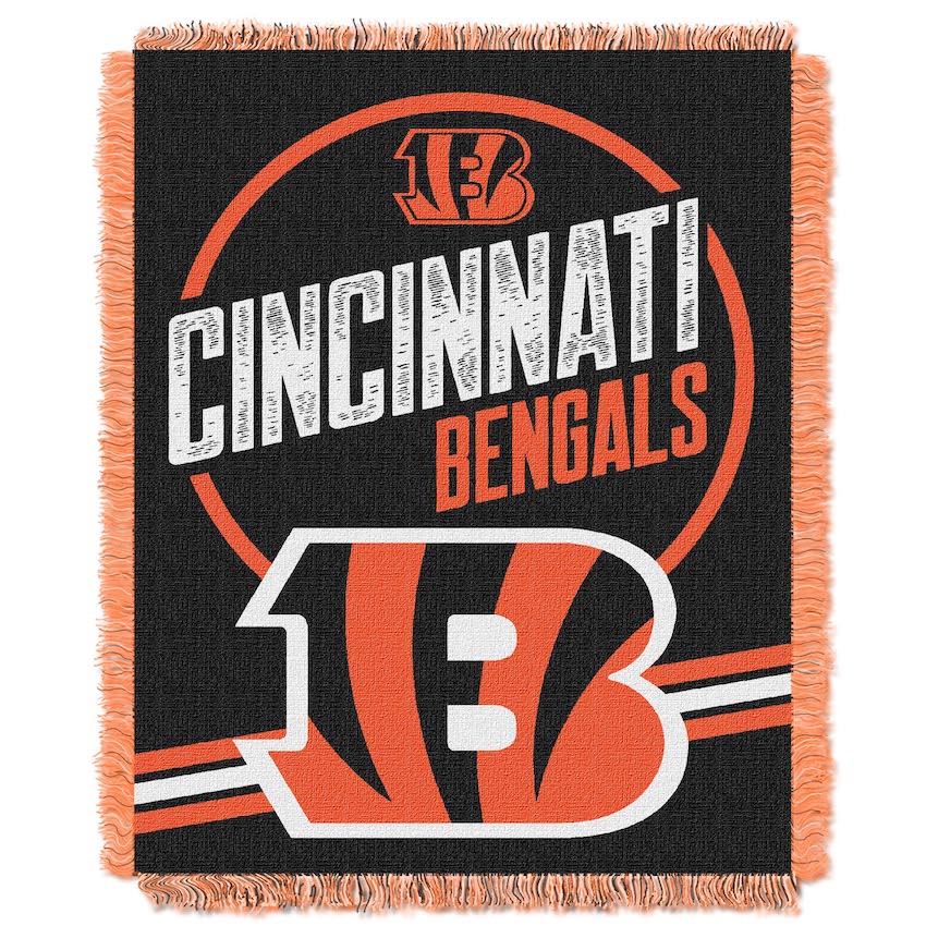 Cincinnati Bengals Double Play Tapestry Blanket 48 x 60