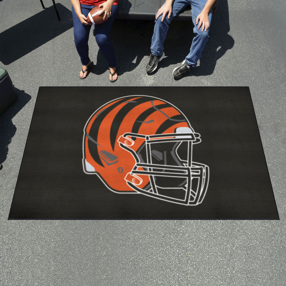 Cincinnati Bengals ULTI-MAT 60 x 96 Rug - Helmet Logo