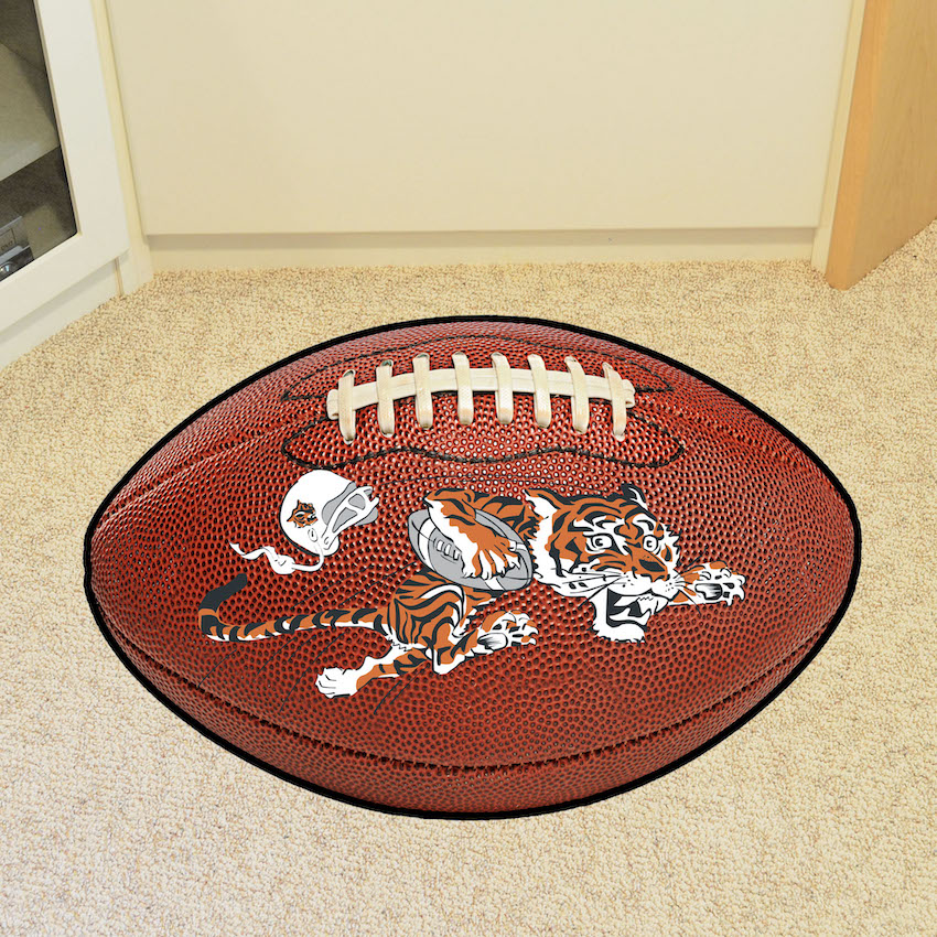 Cincinnati Bengals Vintage 22 x 35 Football Mat Throwback Logo