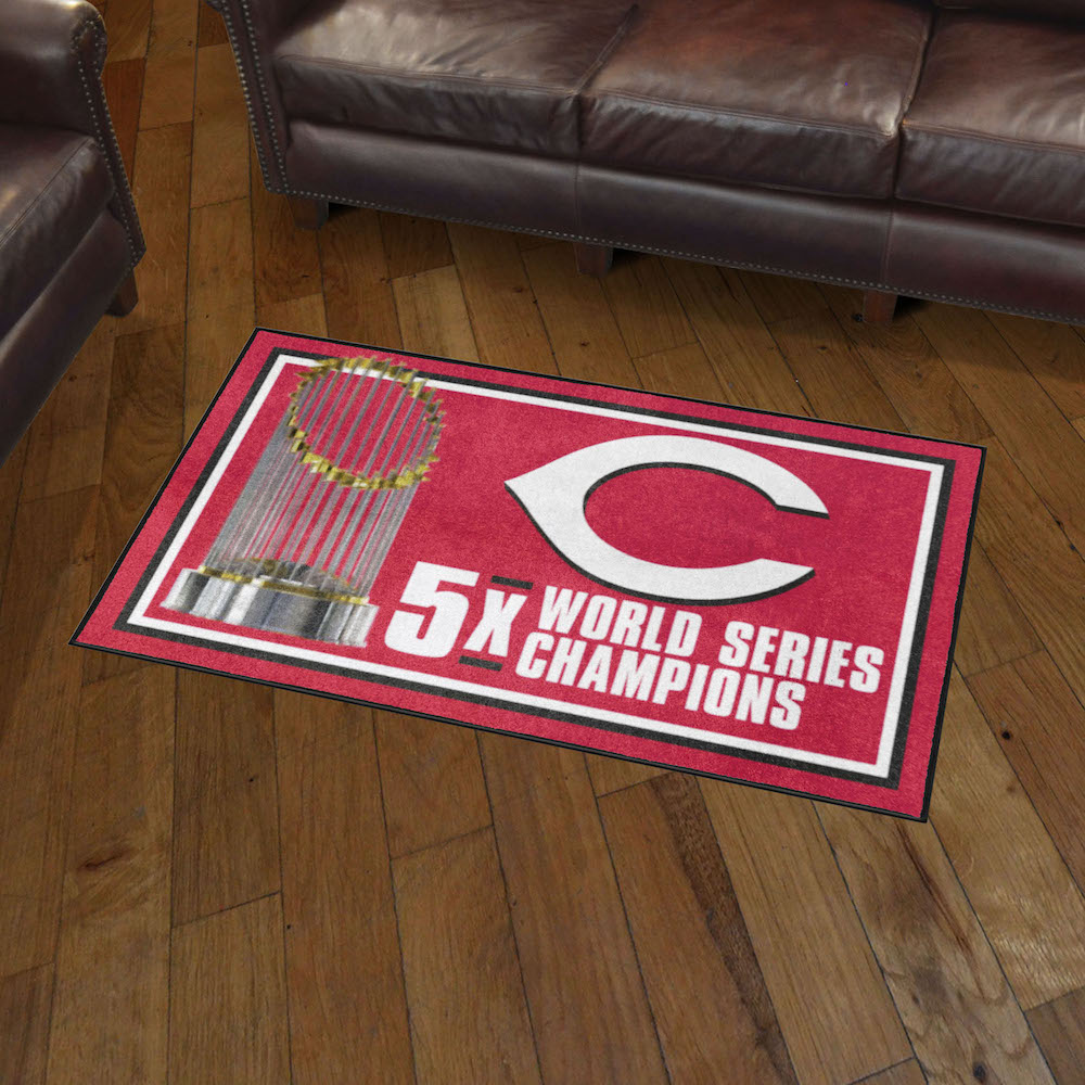 Cincinnati Reds 3 x 5 DYNASTY Area Rug