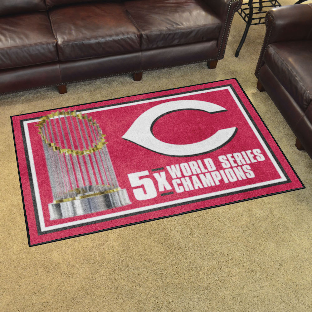 Cincinnati Reds 4 x 6 DYNASTY Area Rug