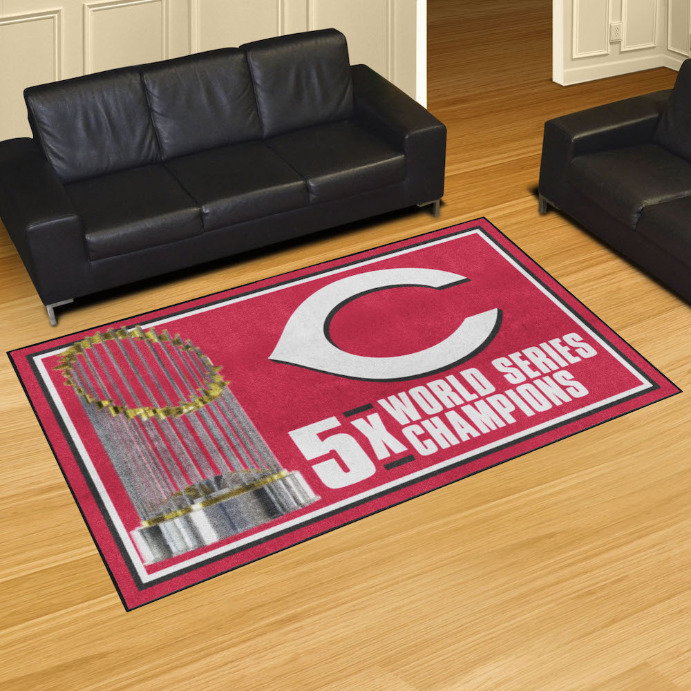 Cincinnati Reds 5 x 8 DYNASTY Area Rug