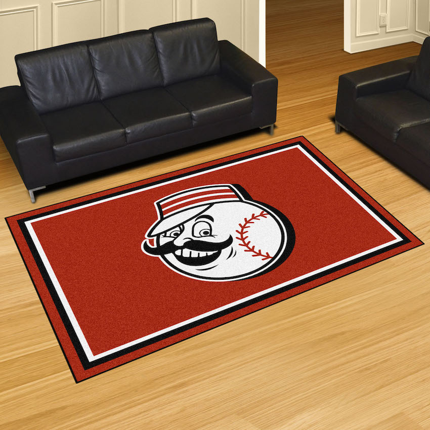 Cincinnati Reds ALT LOGO 5x8 Area Rug