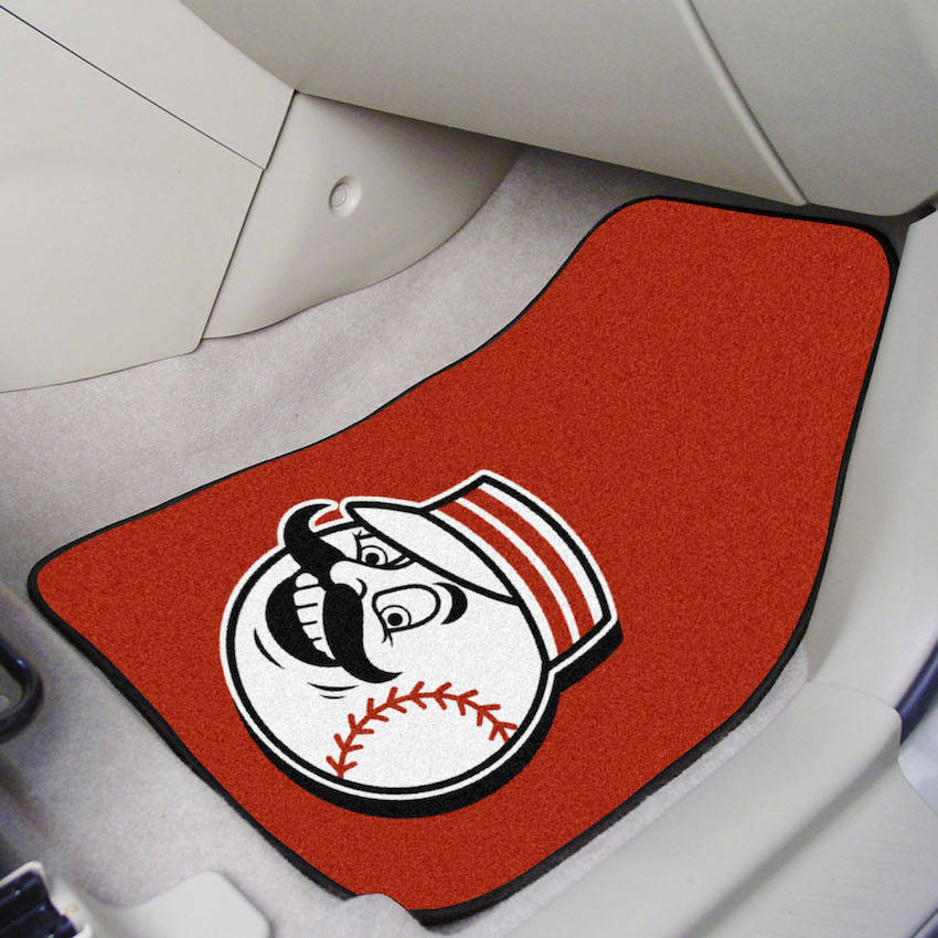 Cincinnati Reds ALT LOGO Car Floor Mats 18 x 27 Carpeted-Pair