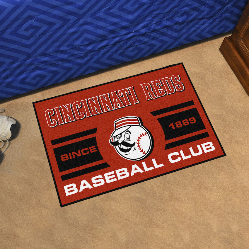 Cincinnati Reds ALT LOGO UNIFORM Themed Floor Mat