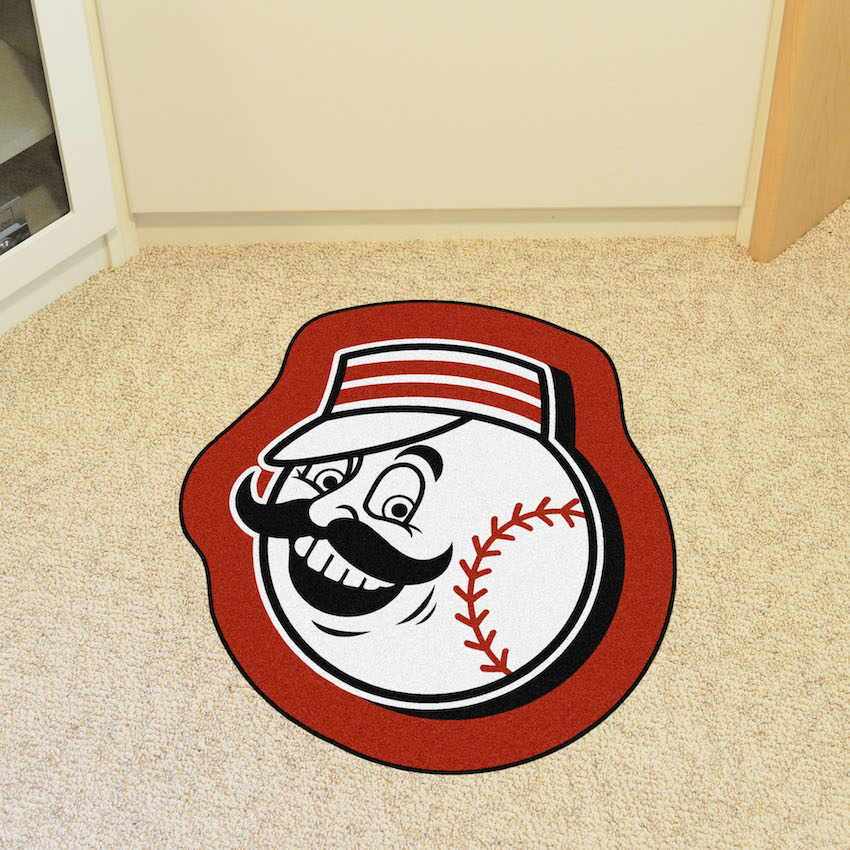 Cincinnati Reds ALT LOGO MLB MASCOT Mat