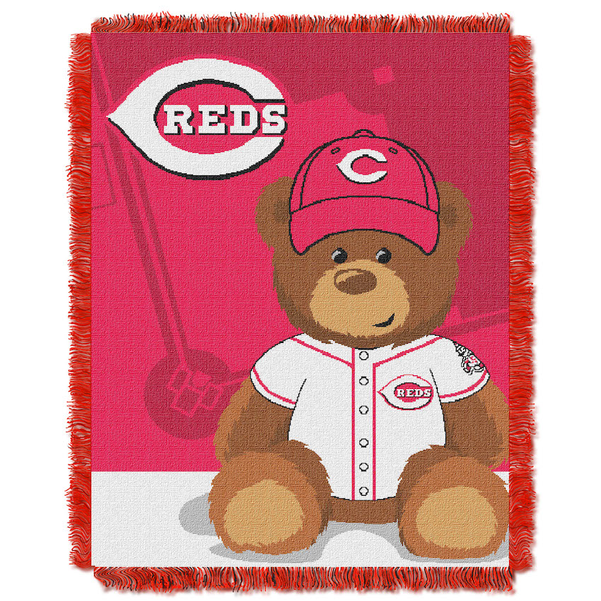 Cincinnati Reds Woven Baby Blanket 36 x 48