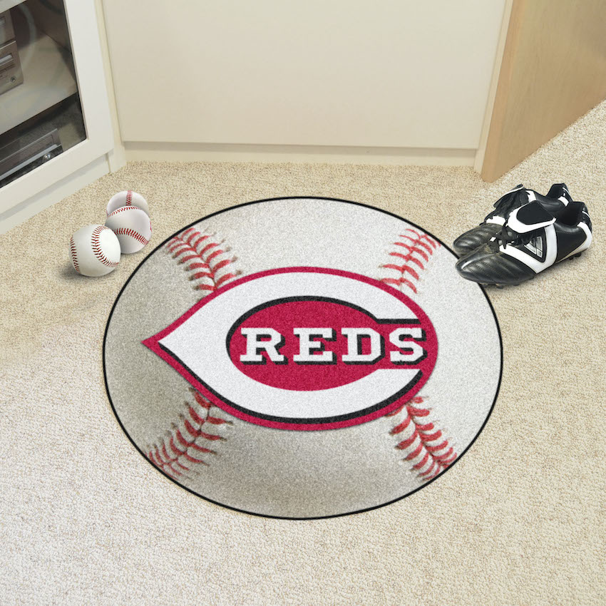 Cincinnati Reds Round Baseball Mat