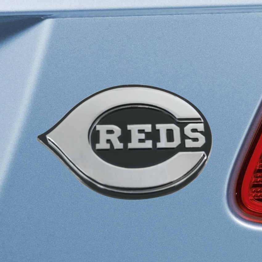 Cincinnati Reds Chrome Metal Auto Emblem