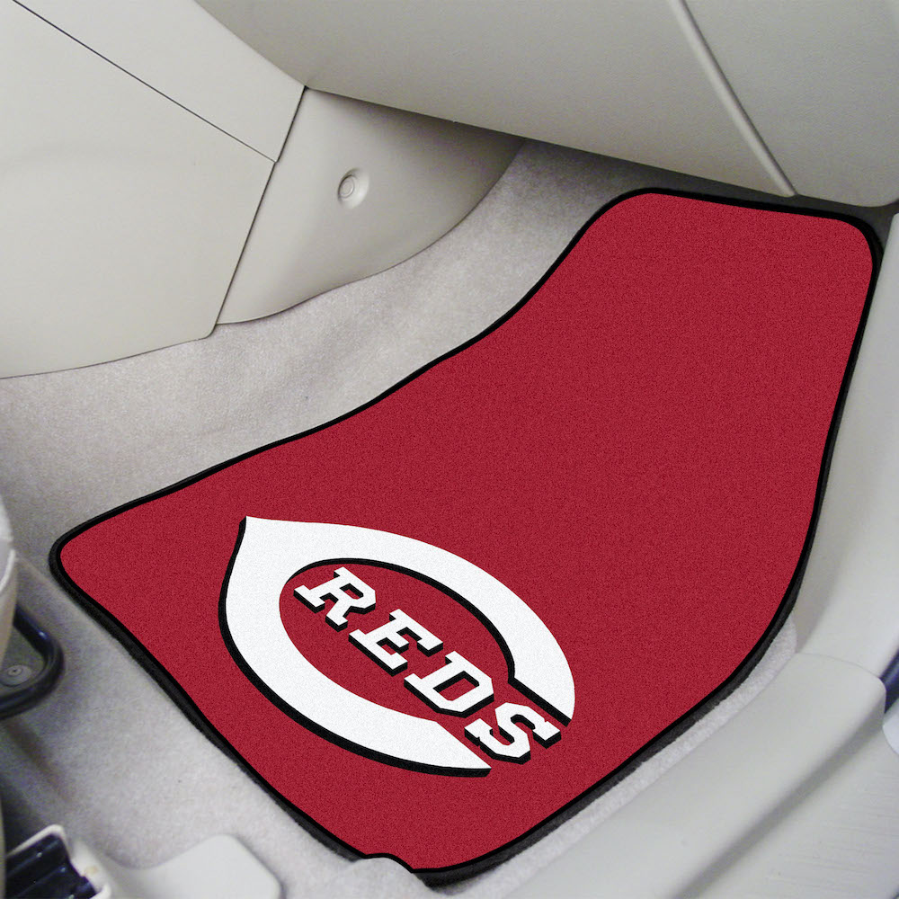 Cincinnati Reds Car Floor Mats 18 x 27 Carpeted-Pair