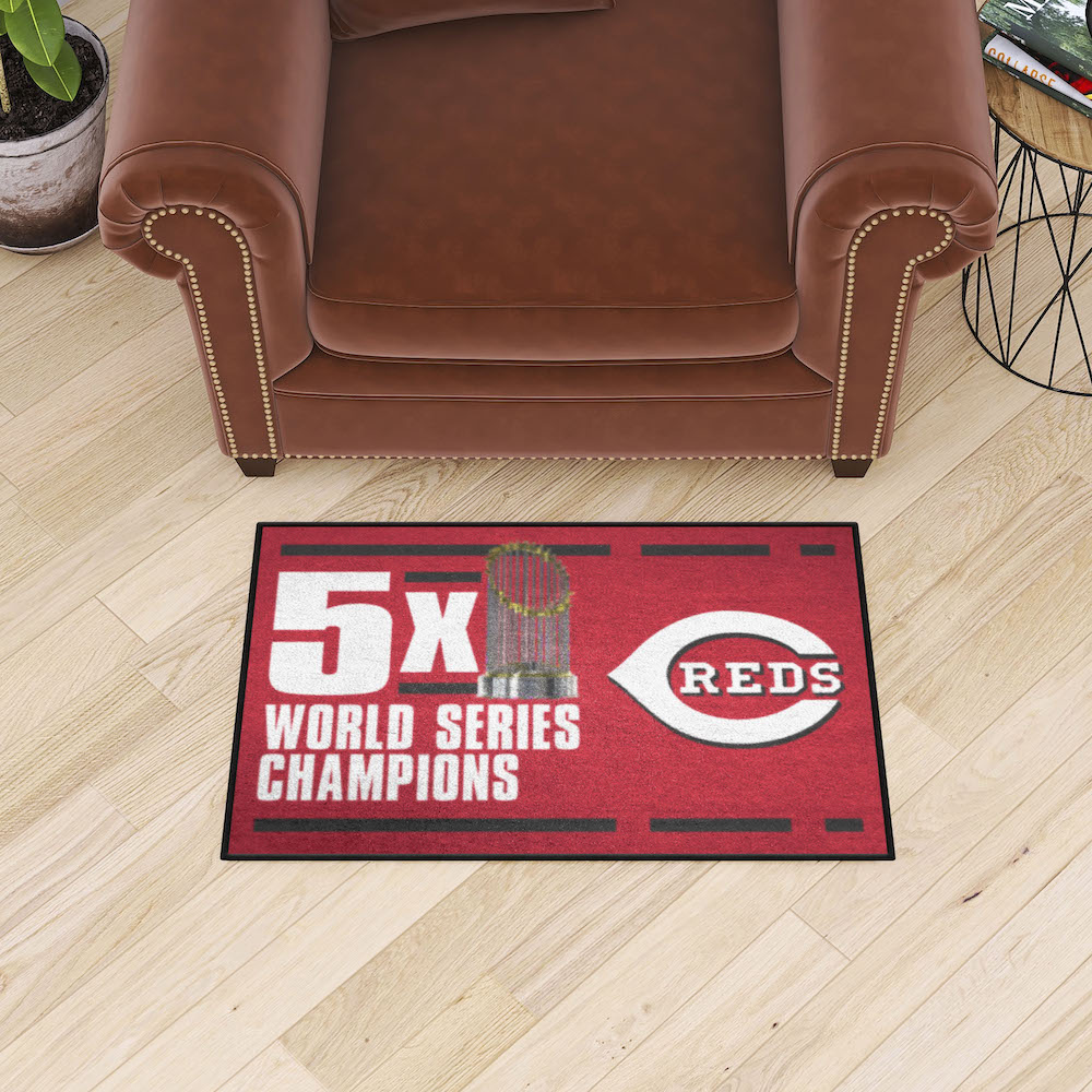 Cincinnati Reds DYNASTY Floor Mat - 20 x 30 inch Starter style