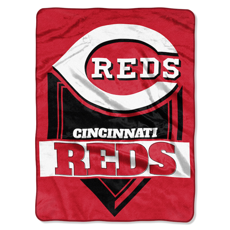 Cincinnati Reds Large Plush Fleece HOME PLATE 60 x 80 Blanket