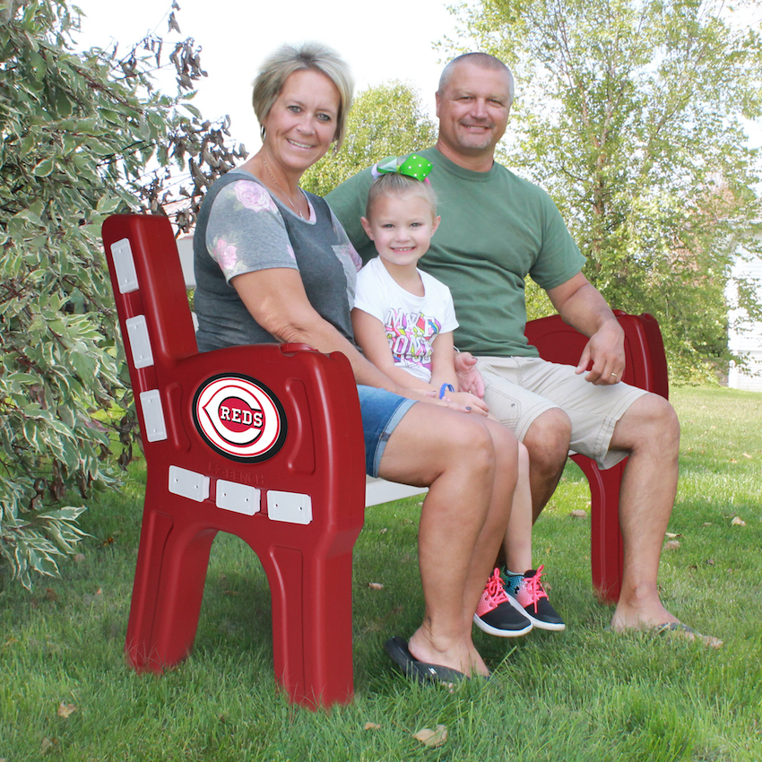 Cincinnati Reds Park Bench