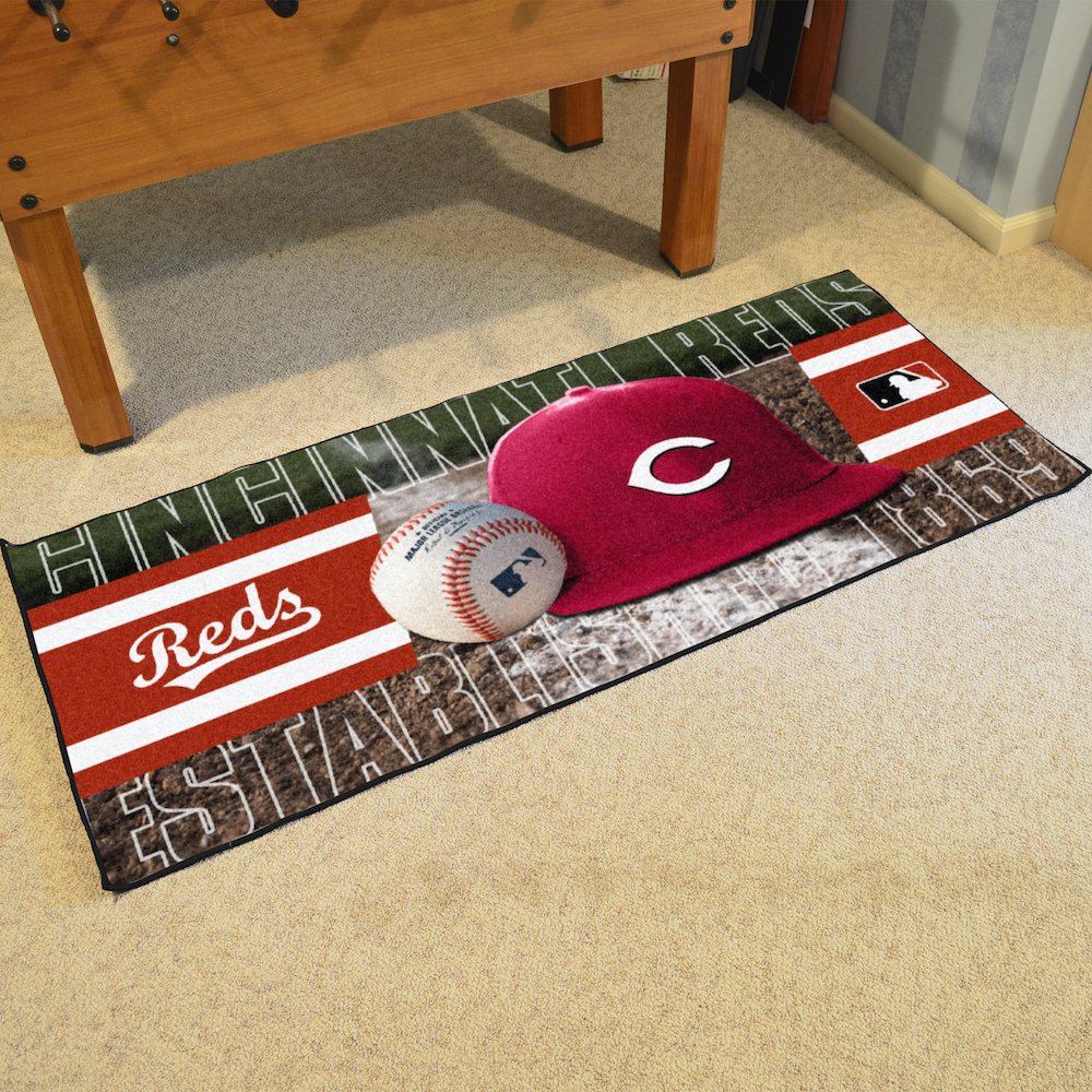 Cincinnati Reds 30 x 72 Baseball Carpet Runner