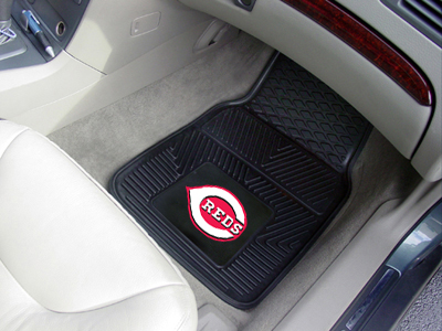 Cincinnati Reds Car Floor Mats 18 x 27 Heavy Duty Vinyl Pair