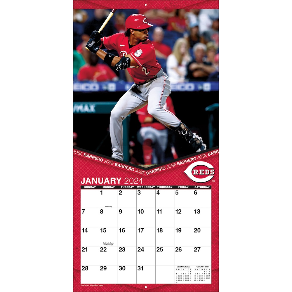 Cincinnati Reds 2025 MLB Team Wall Calendar