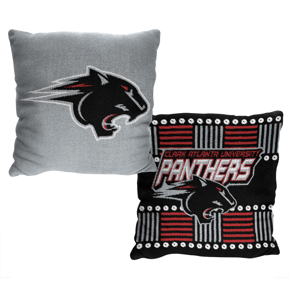 Clark Atlanta Panthers HOMAGE Double Sided INVERT Woven Pillow