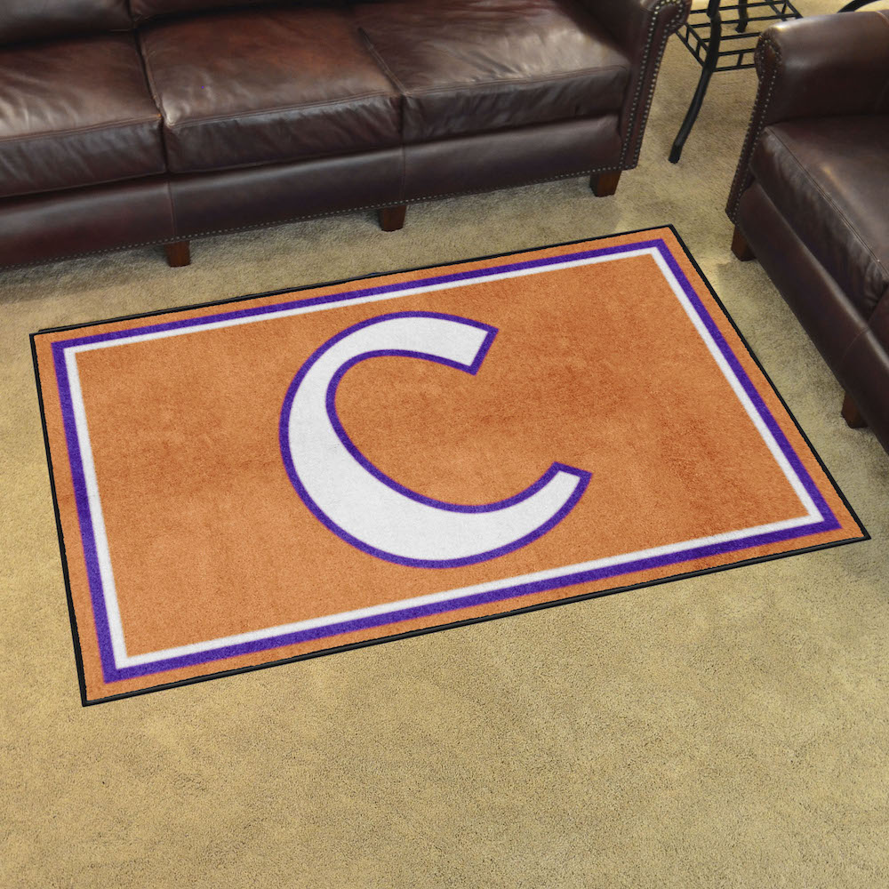 Clemson Tigers 4x6 Area Rug - 2nd Logo