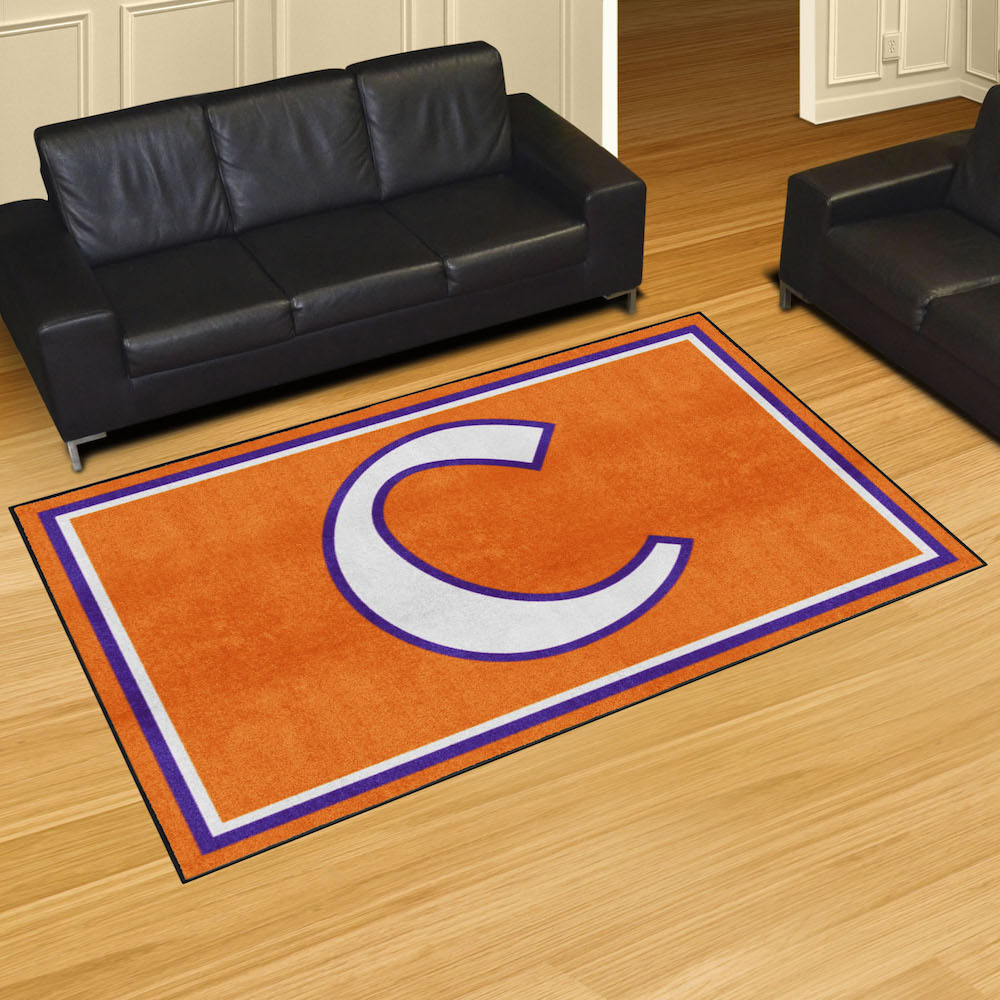 Clemson Tigers 5x8 Area Rug - 2nd Logo