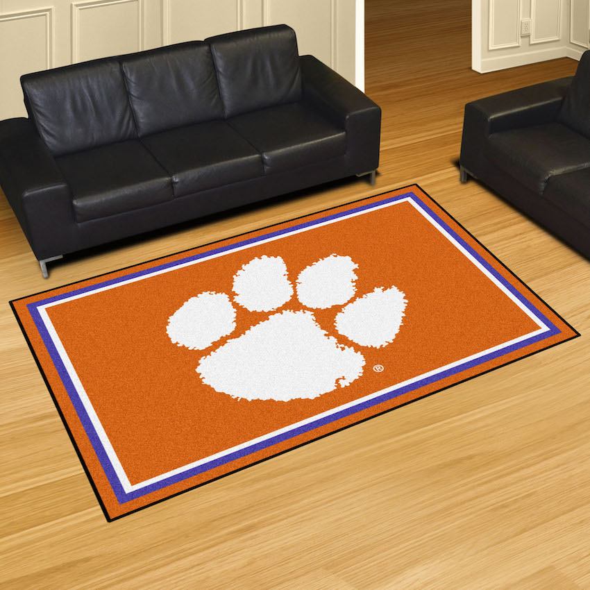 Clemson Tigers 5x8 Area Rug