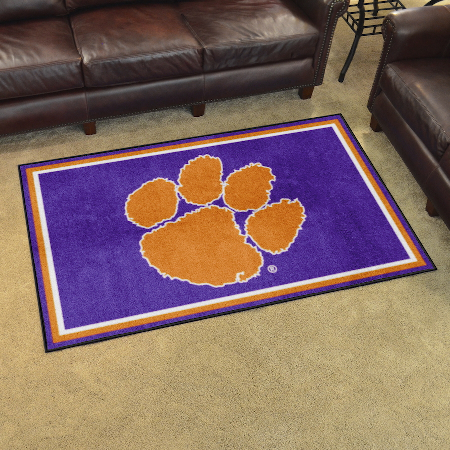 Clemson Tigers ALT LOGO 4x6 Area Rug