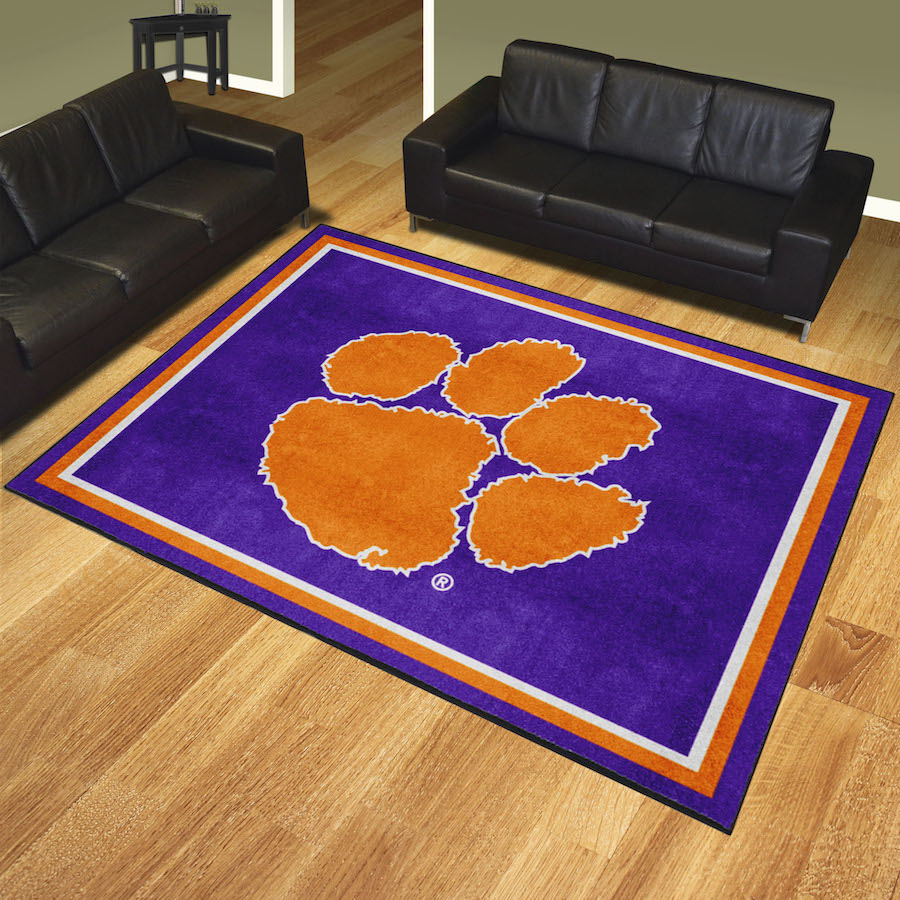 Clemson Tigers ALT LOGO Ultra Plush 8x10 Area Rug