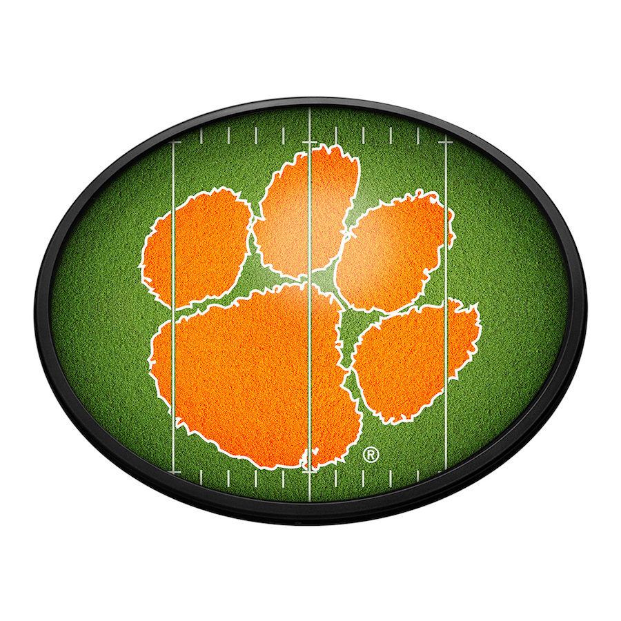 Clemson Tigers ON THE 50 Slimline LED Wall Sign ~ OVAL