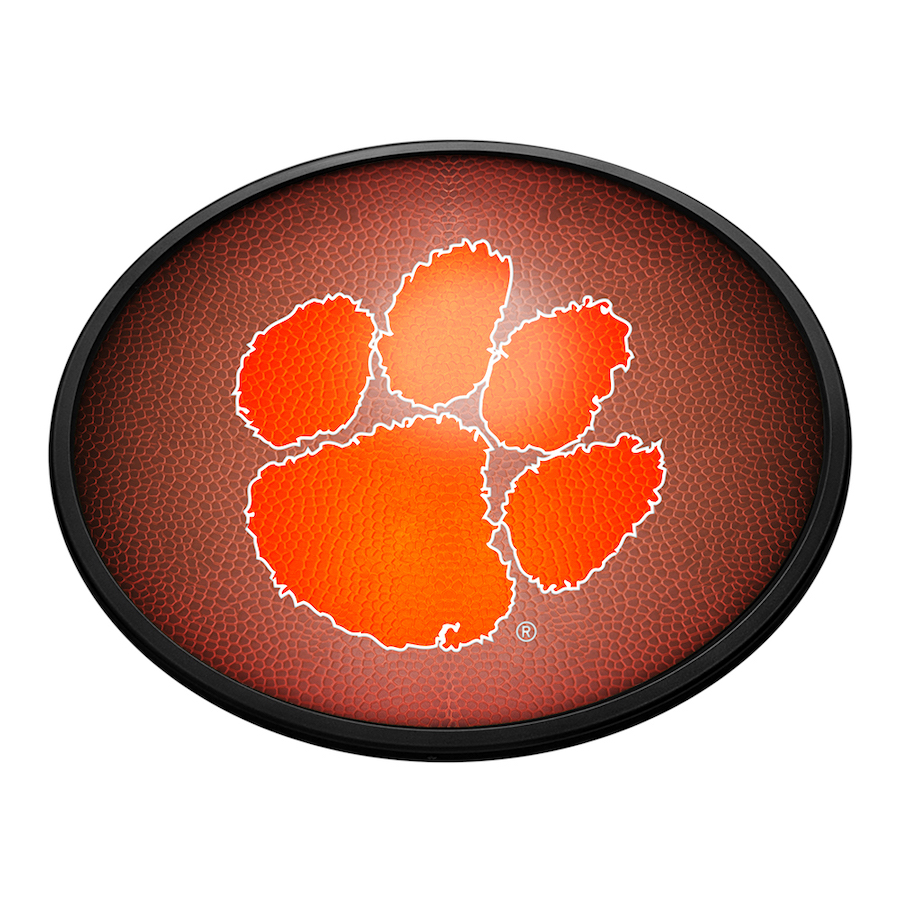 Clemson Tigers PIGSKIN Slimline LED Wall Sign ~ OVAL