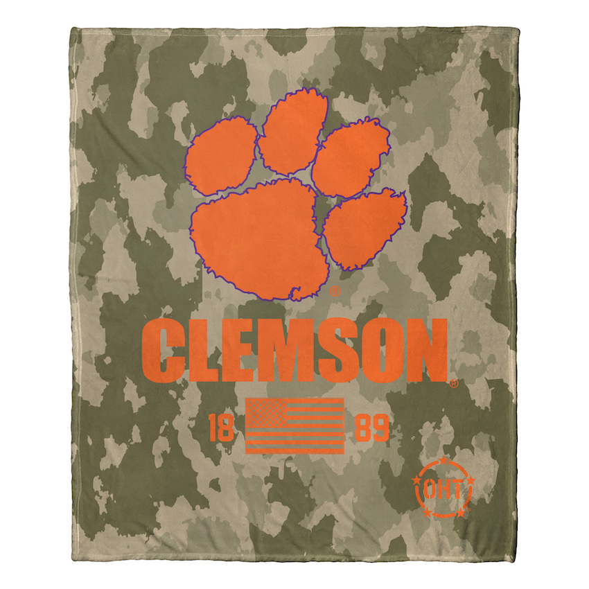 Clemson Tigers OHT Special OPS Silk Touch Throw Blanket