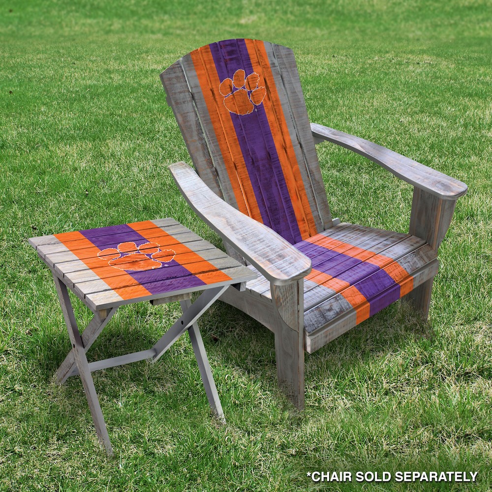 Clemson Tigers Wooden Adirondack Folding Table