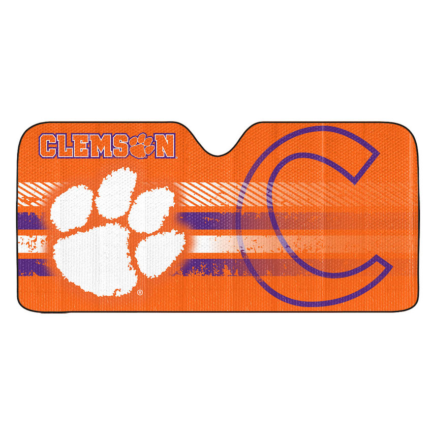 Clemson Tigers AutoShade Folding Windshield Cover