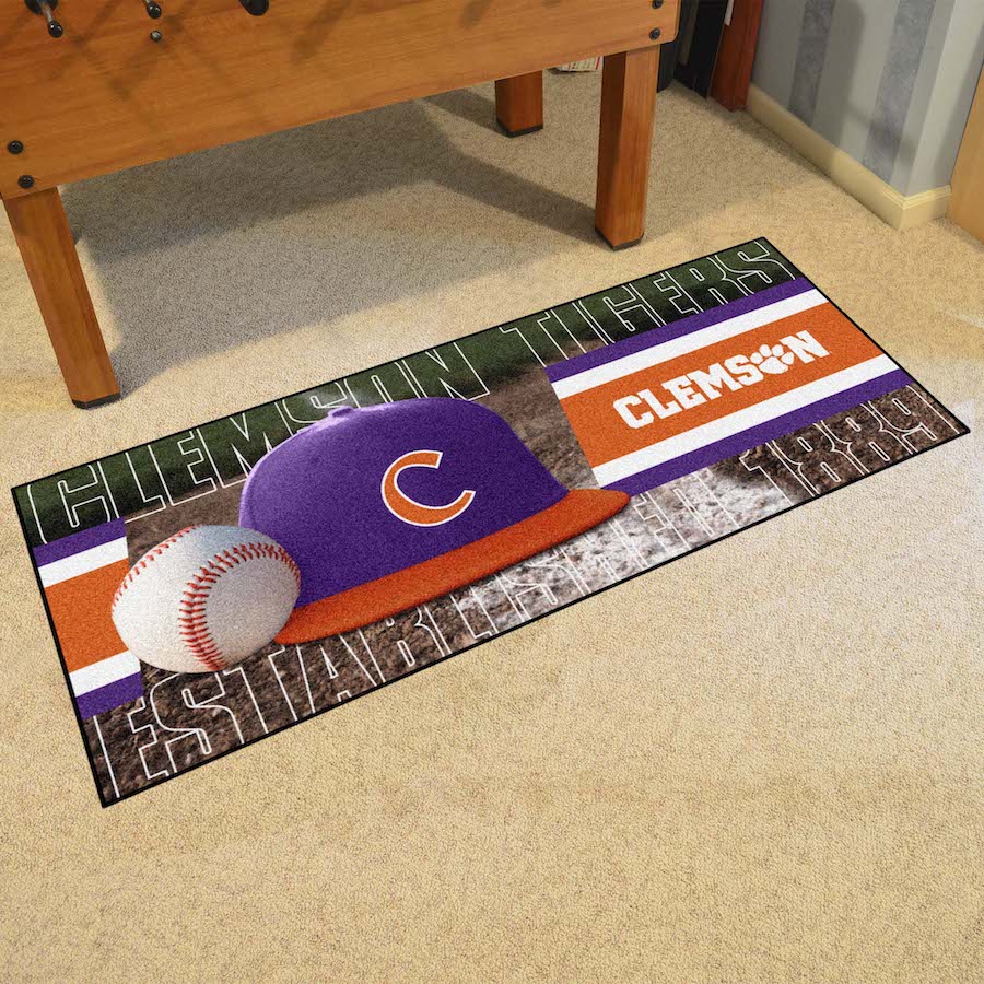 Clemson Tigers 30 x 72 Baseball Carpet Runner