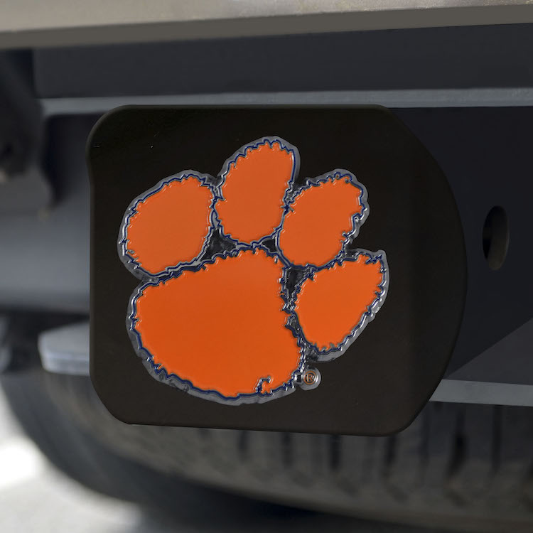 Clemson Tigers Black and Color Trailer Hitch Cover