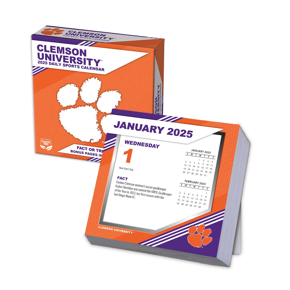 Clemson Tigers 2025 NCAA Page-A-Day Box Calendar