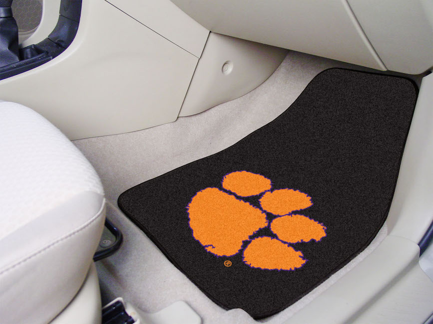 Clemson Tigers Car Floor Mats 18 x 27 Carpeted-Pair