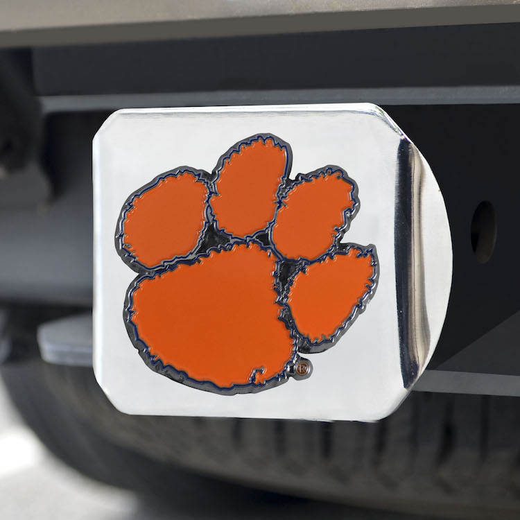 Clemson Tigers Color Chrome Trailer Hitch Cover