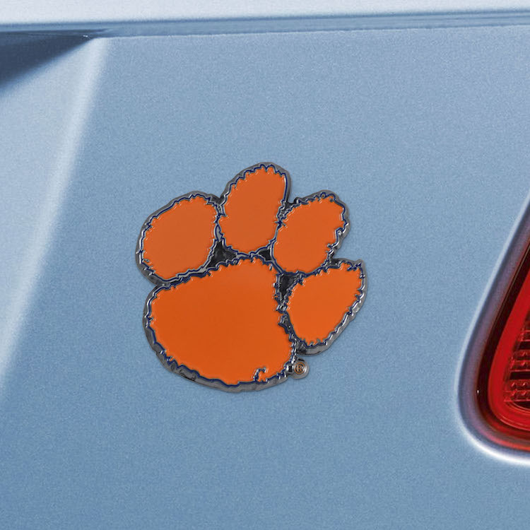 Clemson Tigers Color Metal Auto Emblem